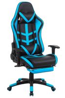 Silla Gamer Racing Reclinable Reposapiés Turquesa