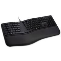 Teclado Ergonómico Kensington Pro Fit, Teclas Silenciosas, Inclinación Ajustable, Negro
