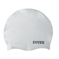 Gorro de Natación Silicona Intex Silicone Swim Cap Blanco