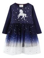 Vestido Manga Larga Tul Niña