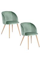 Pack 2 Sillas Comedor Sitial Lounge Terciopelo