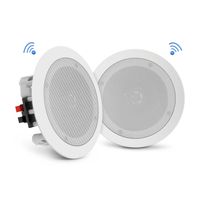 Parlantes de cielo o muro Pyle activos bluetooth empotrables blancos