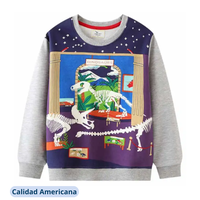 Poleron Jump Kids Bebe Niño Dinosaurios Surtido