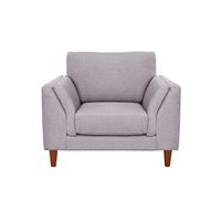 Sofá Milan 1C Lino Gris Claro Con Asiento de Resortes Pocket