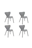 Pack 4 Sillas Comedor Sicodelia Gris