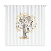 CORTINA DE BAÑO ALGODÓN ARBOLITO