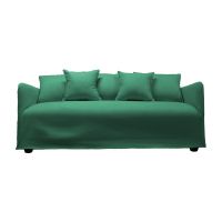 Sofá Dua Chenille Verde 3C