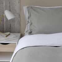 CUBREPLUMÓN ALGODÓN STONE WASH TAUPÉ 1 PLAZA