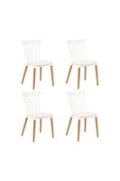Pack 4 Sillas Clásicas Comedor Blanco