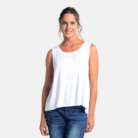 TOP ASIMETRICO CON TIRANTES CAFFARENA BLANCO