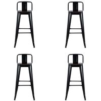 Pack 4 Bancos De Bar Tolix París