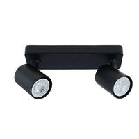 Foco Sobrepuesto 2XGU10 Dirigible Abit Negro