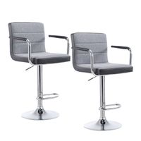Pack 2 Pisos Bar con Apoyabrazos Gris