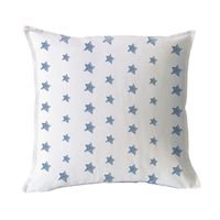 FUNDA COJÍN ALGODÓN  ESTRELLITAS AZULES 45X45