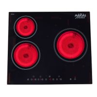 Encimera Vitrocerámica 3 quemadores CEV03