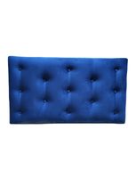 Respaldo 1.5 plazas Azul Marino Felpa Muebles Rimar