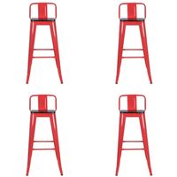 Pack 4 Bancos De Bar Tolix París