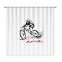 CORTINA DE BAÑO ALGODÓN MOUNTAIN BIKE
