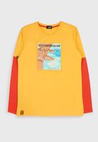 Polera teens niño doble manga nordic 503