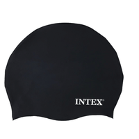 Gorro de Natación Silicona Intex Silicone Swim Cap Negro