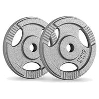 Discos olimpicos acero par 5 kg