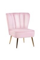 Sitial Amadeo con Patas Doradas Rosa