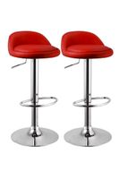Pack 2 Piso Bar Altura Regulable Rojo