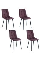 Pack 4 Sillas de Comedor Dunas Café