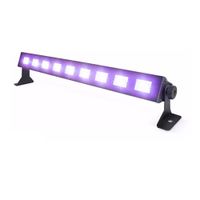 Luz Led Uv Negra Para Fiestas Fluor Ultravioleta Barra 9x3w