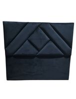 Respaldo 2P Negro Felpa Triangle a Piso