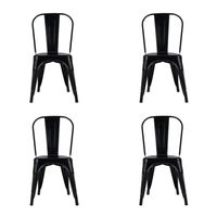 Pack 4 Sillas De Diseño Tolix París