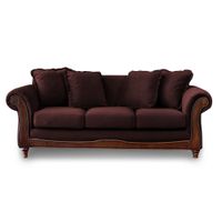 SOFA  RIMINI 3C TELA VELVET CHOCOLATE