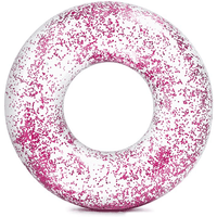 Flotador Inflable Redondo Brillo 107x27 Cm Rosado