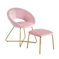 Sitial Poltrona Filippo con Reposapiés Rosa