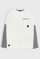 Polera teens niño doble manga listada freed 509