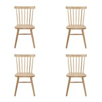 Pack 4 Sillas De Comedor Victoria Natural