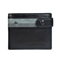 Billetera Gino Rodinis  Paolo 676 Negro/Acero Hombre