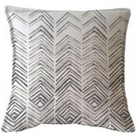 FUNDA COJÍN MARISA ABSTRACTO ESPIGAS GRIS 45X45