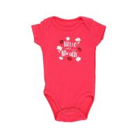 Body Manga Corta Pack 2 Niña Rojo