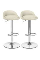 Pack 2 Piso Bar Altura Regulable Beige