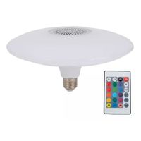 Ampolleta Ufo Rbg E27 Bluetooth Control Remoto Parlante