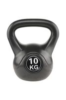 Kettlebell Mancuerna Pesa Rusa Cemento 10 Kg Negro