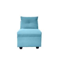 Butaca Mateo Chenille Turquesa Pata Plastica 1C