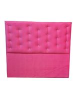 Respaldo Botoné Con Base 2P Rosado Diamante Felpa