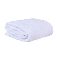 Cubrecolchon Ajust. Mashini King Blanco