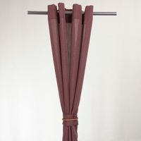 Set Cortinas 8 Piezas Yasmin Café