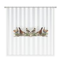 CORTINA DE BAÑO ALGODÓN PÁJAROS CHILENOS