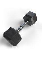 Mancuerna 25 Kg Hexagonal Recubierta en Caucho