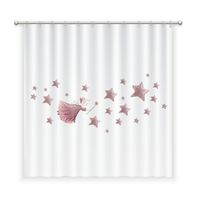 CORTINA DE BAÑO ALGODÓN HADA ROSA