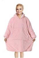 Manta Unisex Tipo Polerón Con Capucha Sherpa